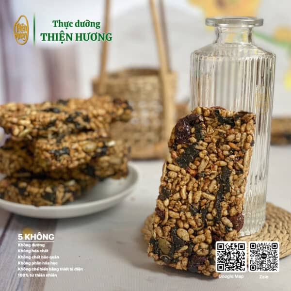 Bánh cốm hạt rong biển