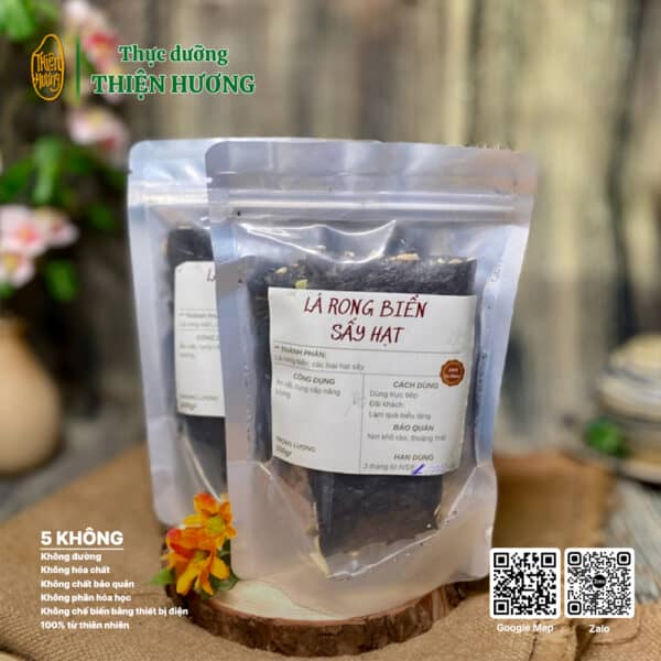 Lá rong biển sấy hạt