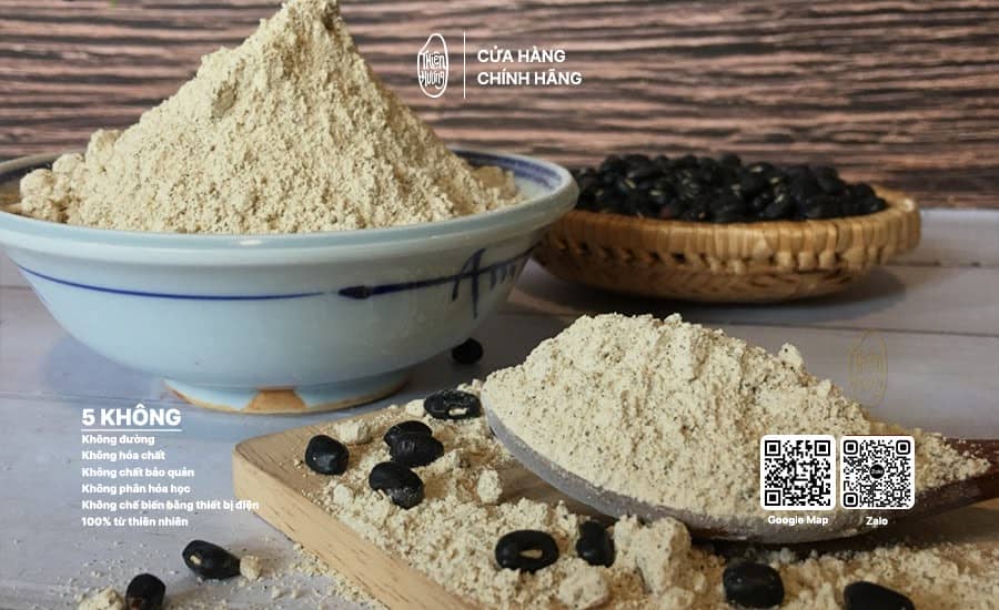 Bột đậu đen rang