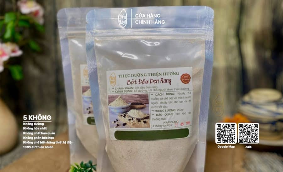 Bột đậu đen rang