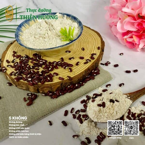 Bột đậu đỏ sống làm đẹp da tự nhiên
