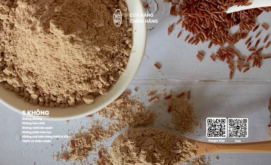 Bột gạo lứt rang 3 Bột gạo lứt rang