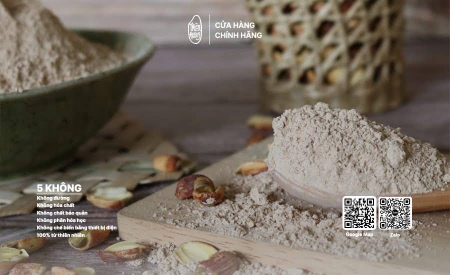 Bột hạt sen rang 3 Bột hạt sen rang