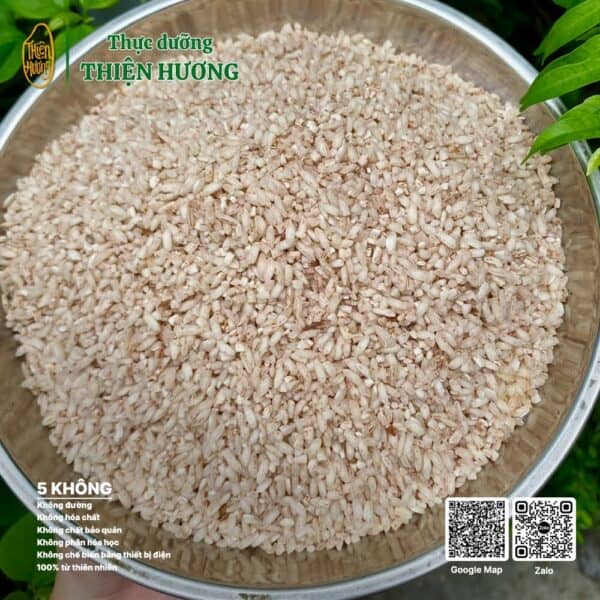 Hạt gạo bán lứt đỏ 6 tháng chắc khỏe, đều đẹp từ Thực dưỡng Thiện Hương.