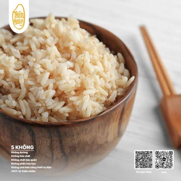 Gạo bán lứt trắng 6 tháng Khẩu Xiêm Lăm