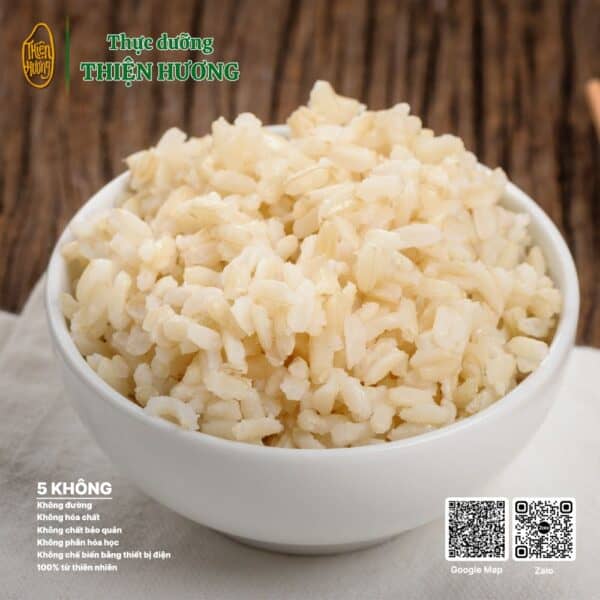 Gạo bán lứt trắng Đài Thơm