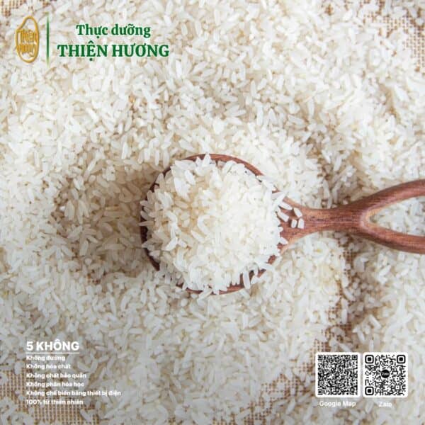 Gạo bán lứt trắng Đài Thơm