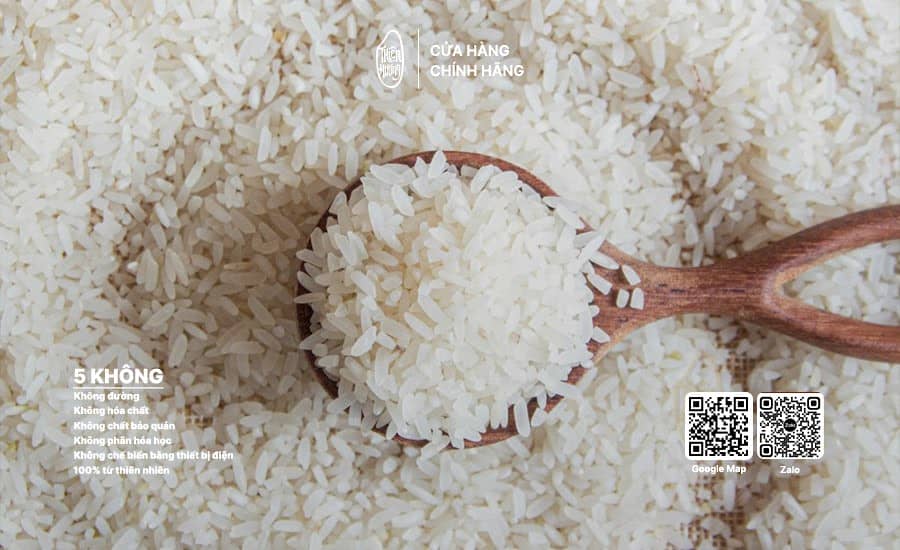 Gạo bán lứt trắng Đài Thơm