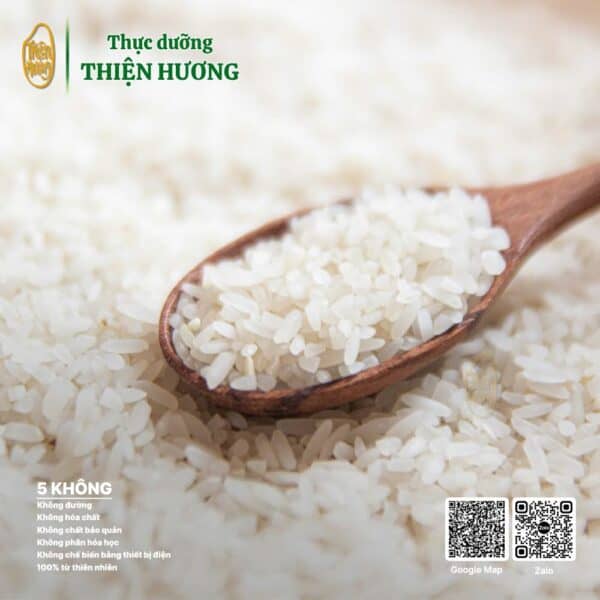 Gạo bán lứt trắng Đài Thơm