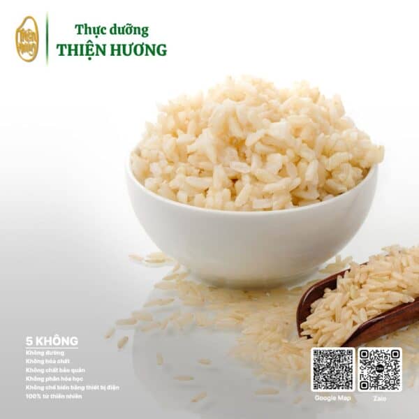 Gạo bán lứt trắng Đài Thơm