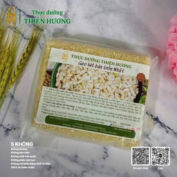 Gạo bán lứt tròn Nhật