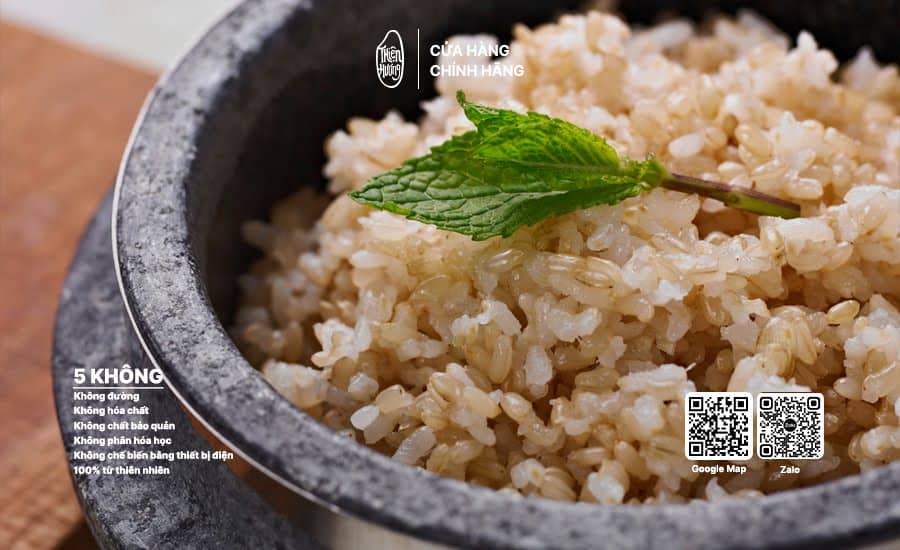 Gạo lứt trắng 6 tháng Khẩu Xiêm Lăm 2 Gạo lứt trắng 6 tháng Khẩu Xiêm Lăm