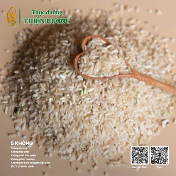 Gạo lứt trắng 6 tháng Khẩu Xiêm Lăm