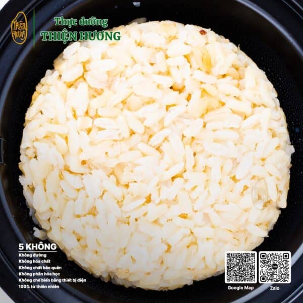 Cơm gạo lứt trắng Đài Thơm Thực dưỡng Thiện Hương dẻo mềm, bổ dưỡng.