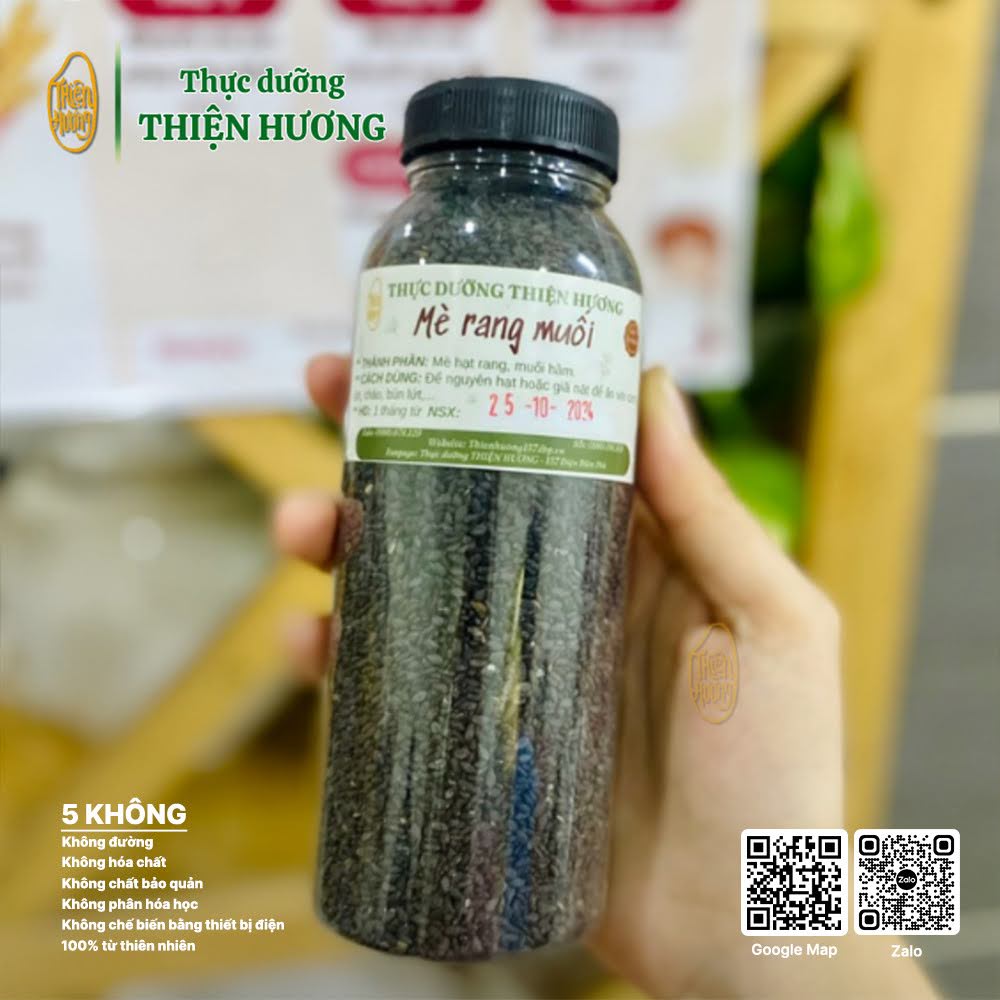 Mè đen rang muối