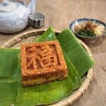 Xôi gấc đậu xanh in khuôn