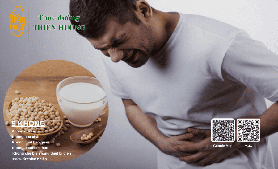 Uống sữa đậu nành không đúng cách dễ gây tình trạng đầy bụng, rối loạn hệ tiêu hóa