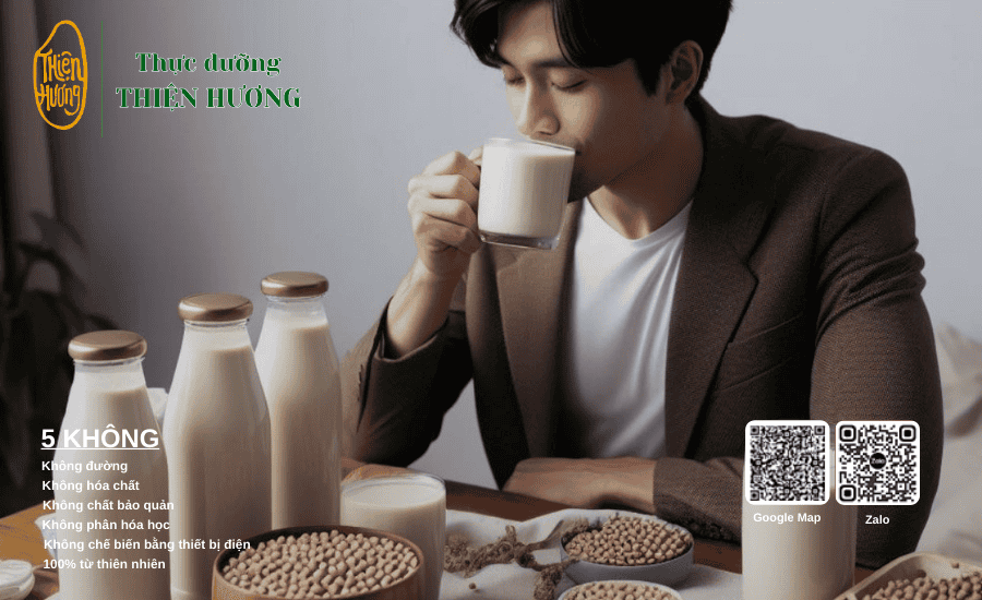 Chế độ thực dưỡng xem sữa đậu nành là một nguồn thực phẩm cung cấp dưỡng chất tốt cho cơ thể