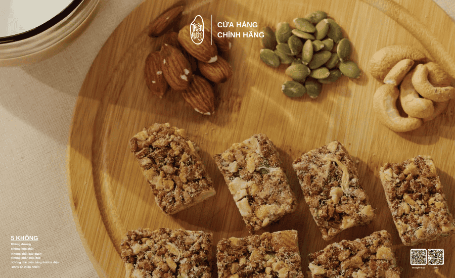 Bánh gạo lứt kết hợp hạt