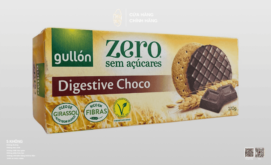 Các thông số chất lượng và thành phần được in đầy đủ trên bao bì các sản phẩm bánh kéo không đường