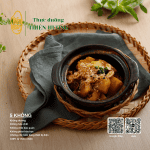 Bí đỏ kho hạt sen