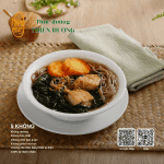 Bún đậu lá tía tô