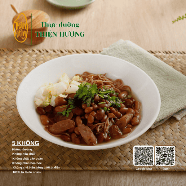 Bún sâm tiềm đậu tươi