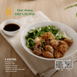 Bún trộn chả ram