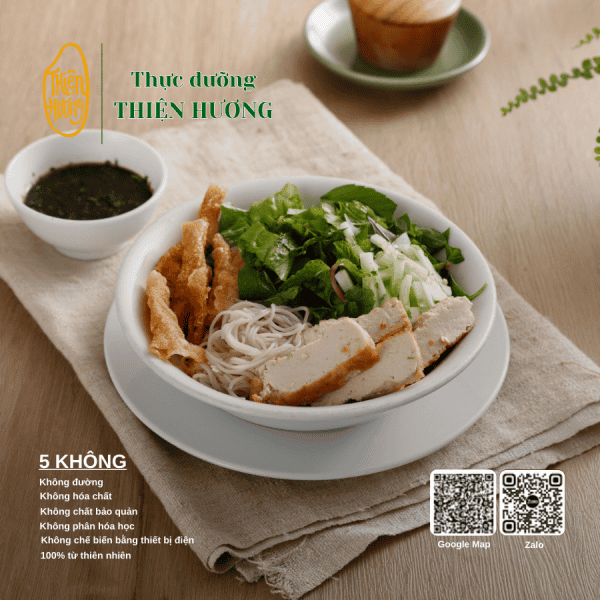 Bún trộn tương ngò