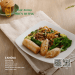 Bún xào chả giò