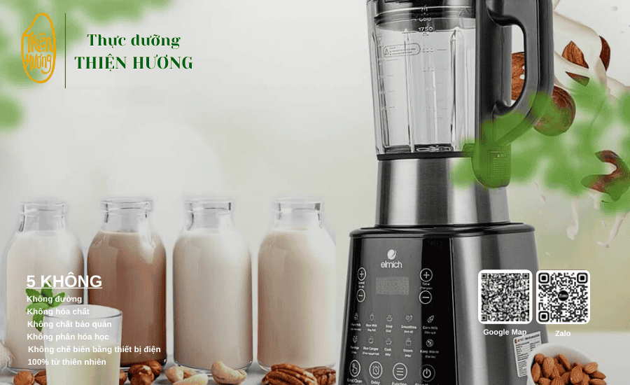 Tự làm sữa hạt tại nhà giúp người dùng dễ kiểm soát nguyên liệu và chât lượng sữa