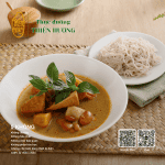 Cari rau củ (bún, bánh mì)