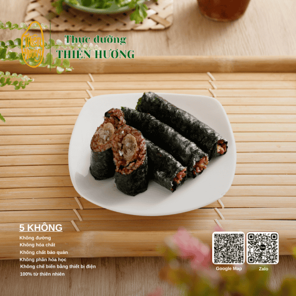 Cơm cuộn mắm ruốc