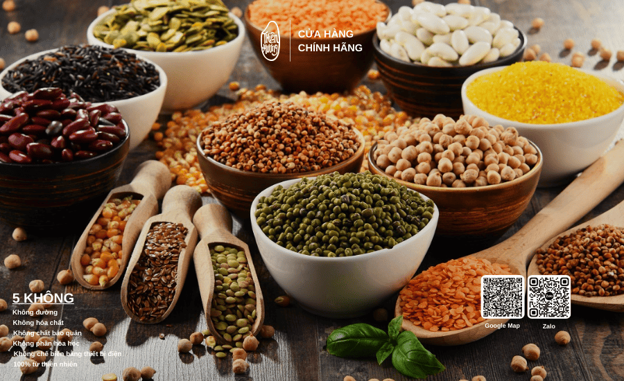 Các loại ngũ cốc và đậu ủ tăng enzyme