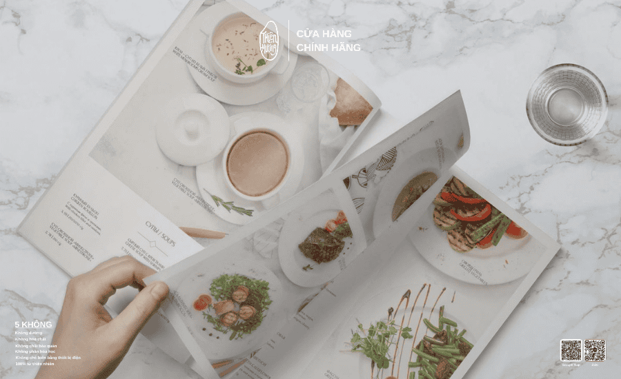 Cấu trúc thực đơn chuẩn được chia thành 3 tầng