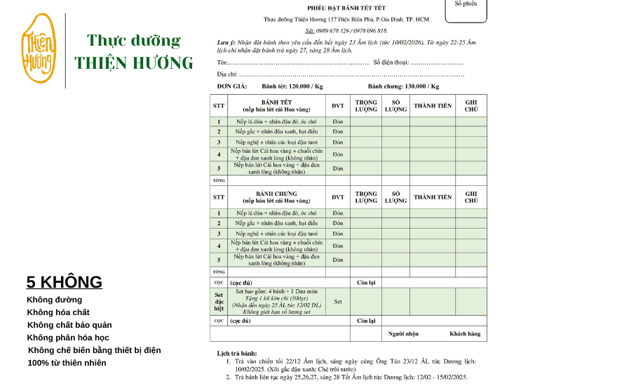 LỊCH ĐẶT BÁNH TẾT + MÓN NGON + BÁNH KẸO TẾT 2026 (KÈM ƯU ĐÃI SỚM) 2 3