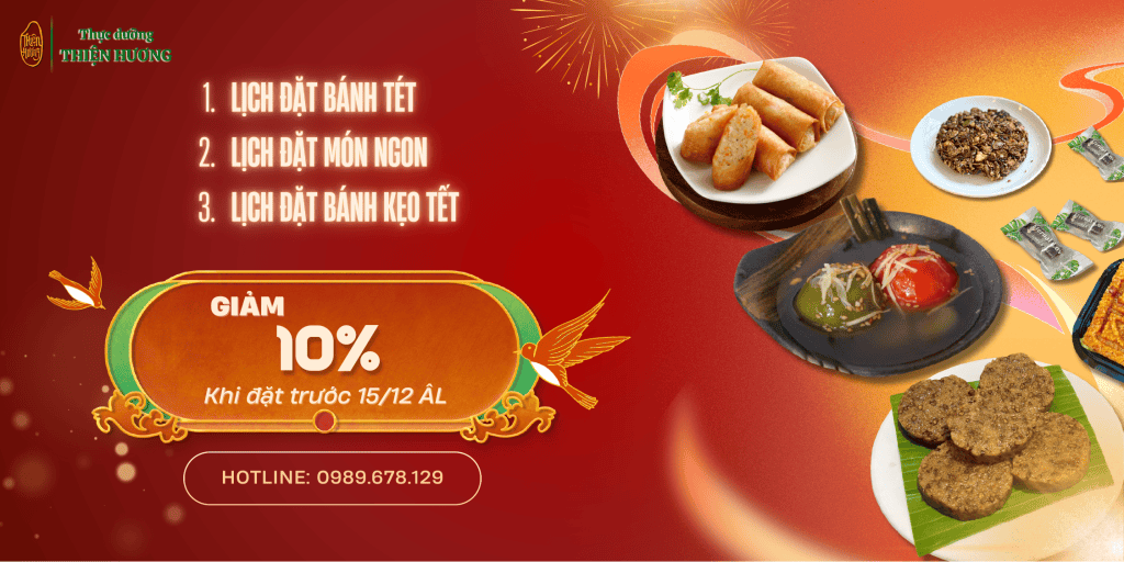 Lich dat banh tet mon ngon banh keo