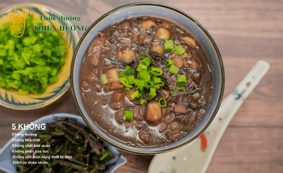 Công thức làm cháo thực dưỡng thơm ngon tại nhà 4 Cháo gạo lứt rong biển