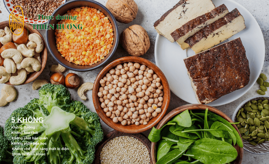 Nguyên tắc xây dựng thực đơn chay đầy đủ dinh dưỡng cần phải cân đối giữa 4 nhóm chất chính