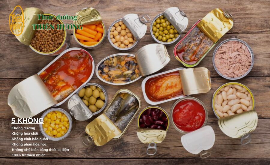 Chế độ ăn thực dưỡng cho người ung thư đúng cách 4 Hạn chế các loại thực phẩm đóng hộp