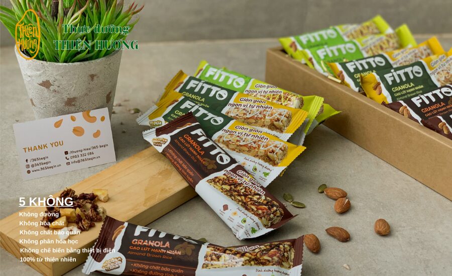 Thực Phẩm Dinh Dưỡng Thay Thế Bữa Ăn Hằng Ngày Tiện Lợi 2 Thanh dinh dưỡng Fitto