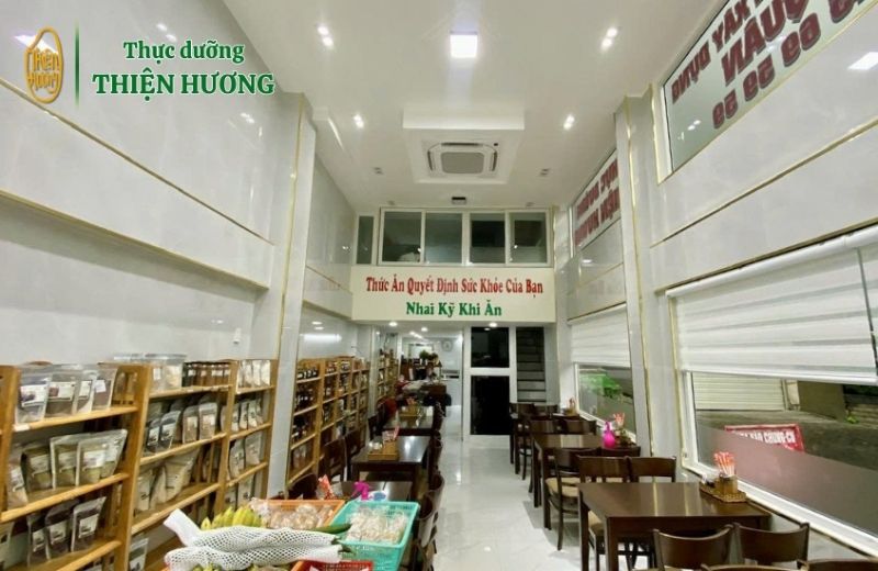 Thực dưỡng Thiện Hương - Hành trình hơn 10 năm gieo bữa ăn lành, sống khỏe mỗi ngày 3 khong gian quan thuc duong thien huong thiet ke gan gui de chiu