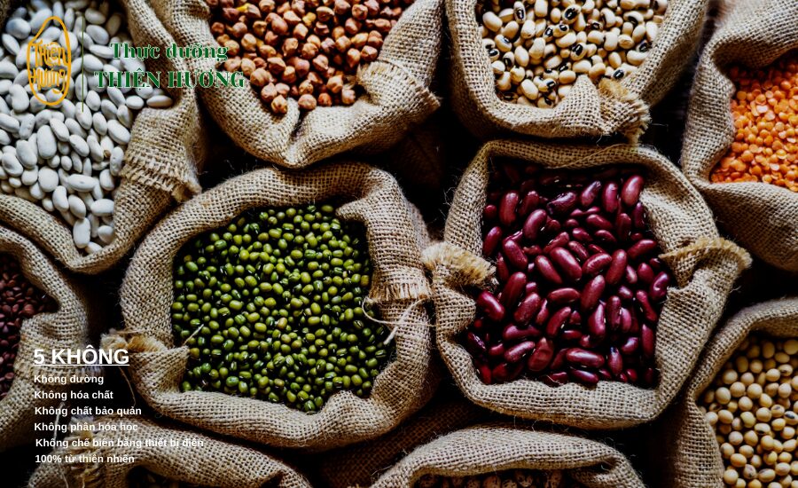 Top 8 Bột Ngũ Cốc Cho Người Gầy Giúp Tăng Cân Hiệu Quả 1 Ngũ cốc dinh dưỡng được tạo thành từ các loại đậu hạt tự nhiên