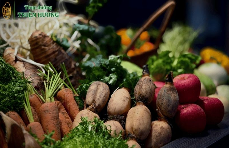 Thực dưỡng Thiện Hương - Hành trình hơn 10 năm gieo bữa ăn lành, sống khỏe mỗi ngày 2 nguyen lieu tu nhien phuc vu da dang mon an hang ngay